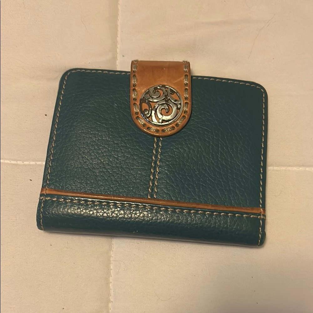 Elegant Green and Tan Women's Wallet